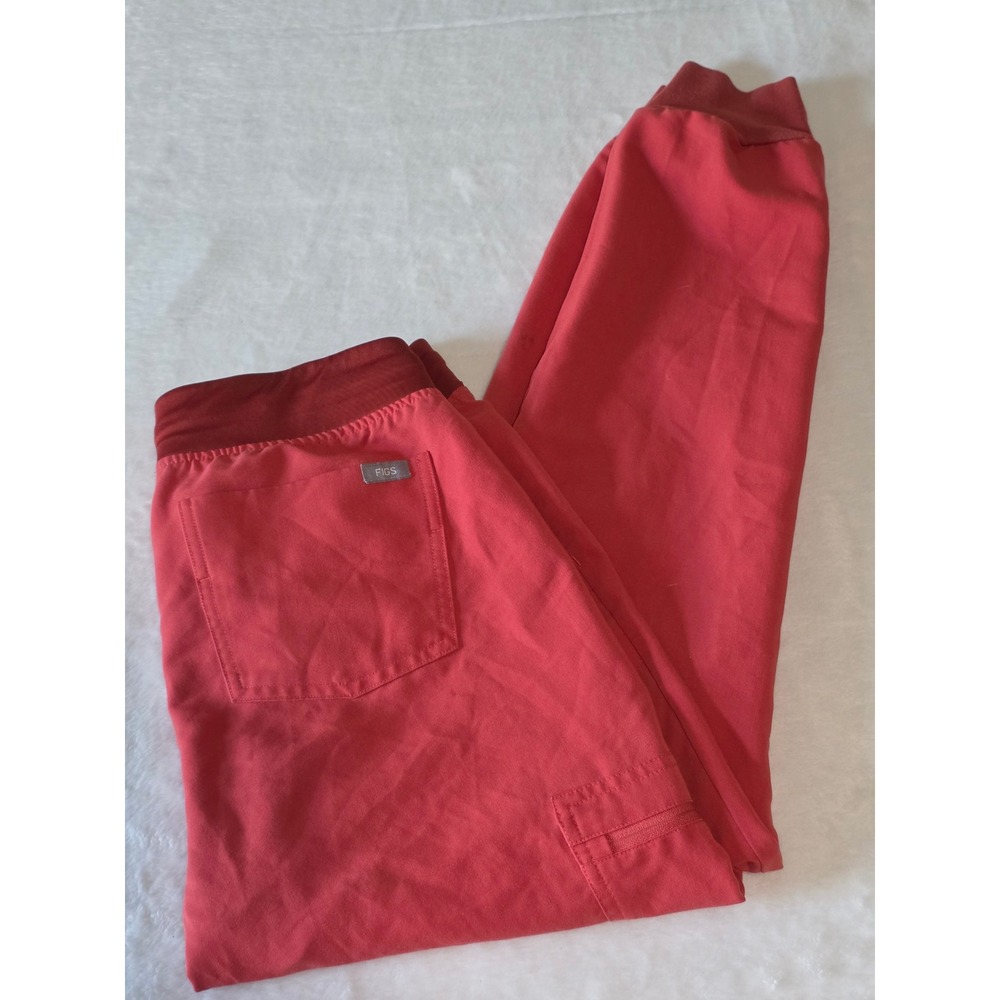 Figs Technical Collection Women Scrub Joggers Red Orange W18SW2005 Size S